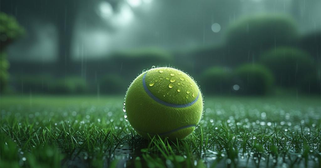 Balle de tennis dans le jardin : l'astuce indispensable en hiver