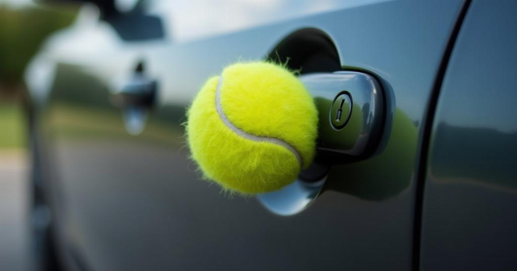 Cette étonnante astuce avec une simple balle de tennis permet d'ouvrir une portière verrouillée