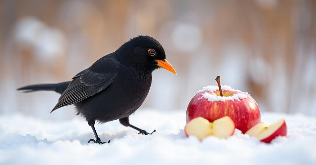 Découvrez le fruit hivernal qui attire les merles dans votre jardin