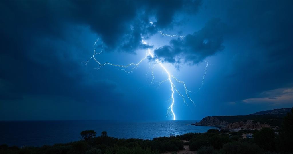 Météo instable : 6 départements méditerranéens en vigilance jaune orages ce lundi