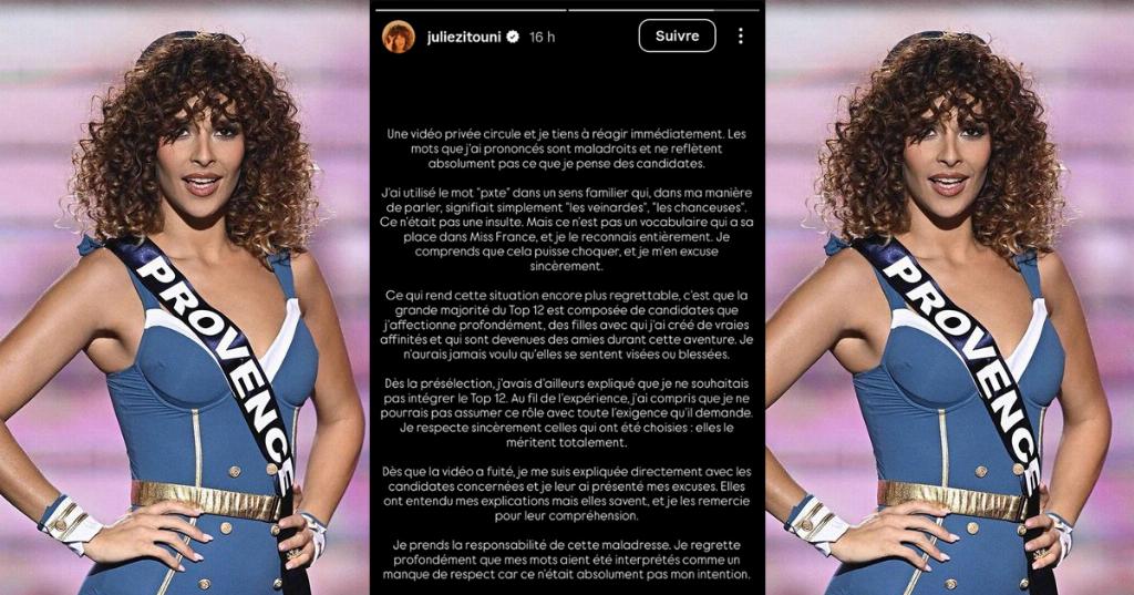 Polémique Miss France : Miss Provence présente ses excuses mais peine à convaincre